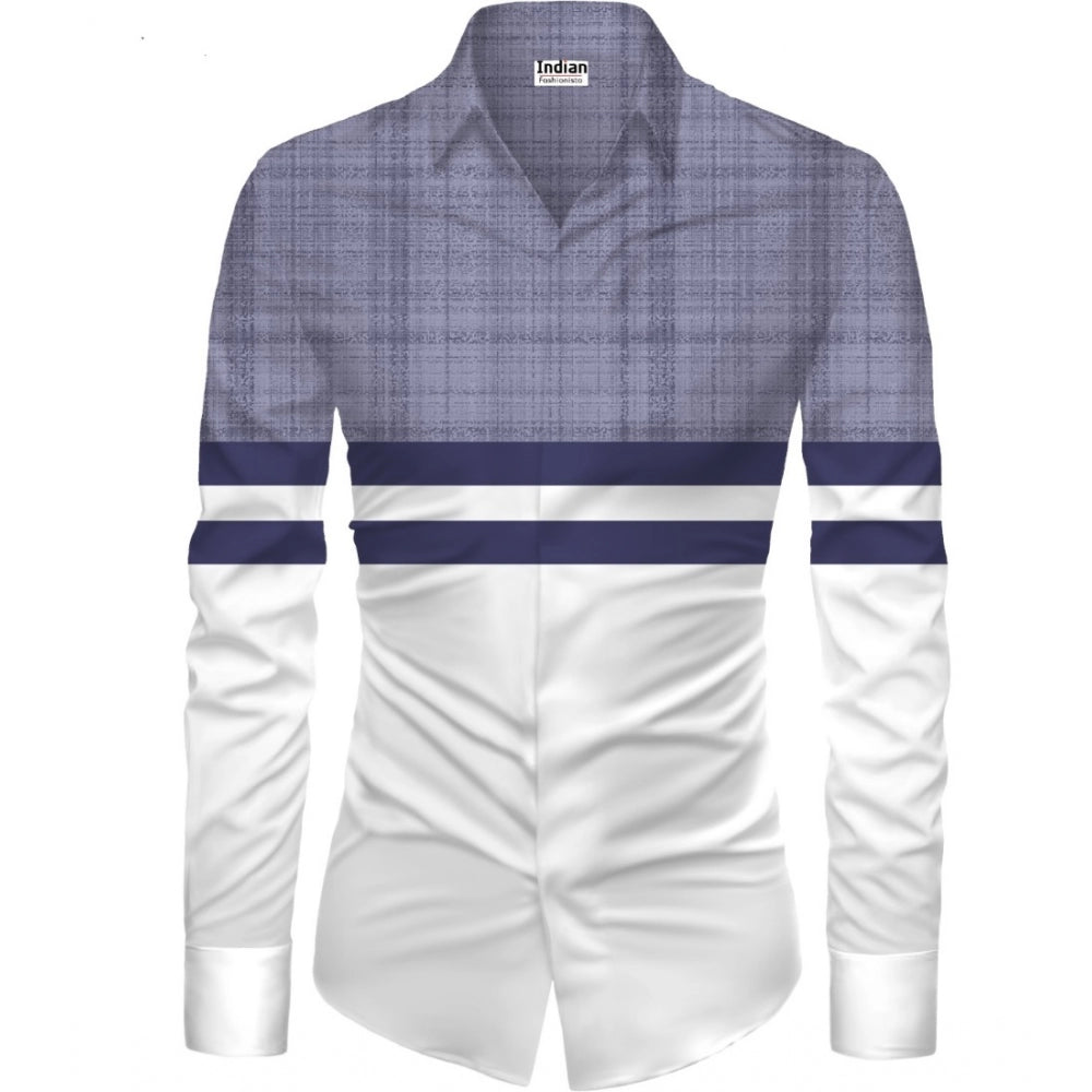 Swagvastra Men's Casual Floral Printed Cotton Blend Unstitched Shirt Fabric 1.6 Mtrs (Multicolor)